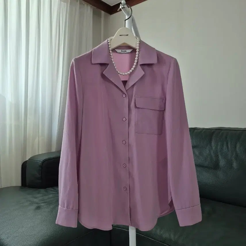[BUNJANG] A.Cole de Paris Silk Blend Blouse - Size S / 애꼴드파리 블라우스 S 미착용