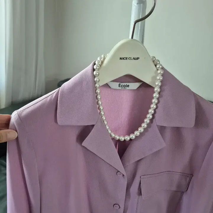 [BUNJANG] A.Cole de Paris Silk Blend Blouse - Size S / 애꼴드파리 블라우스 S 미착용