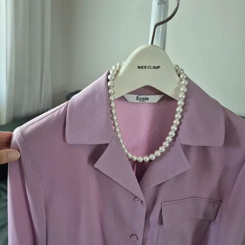 [BUNJANG] A.Cole de Paris Silk Blend Blouse - Size S / 애꼴드파리 블라우스 S 미착용