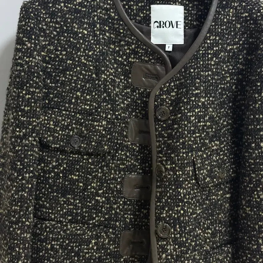 [BUNJANG] GRVR GROVE SOBO Tweed Jacket Set-up / 그로브스토어 소보자켓 셋업