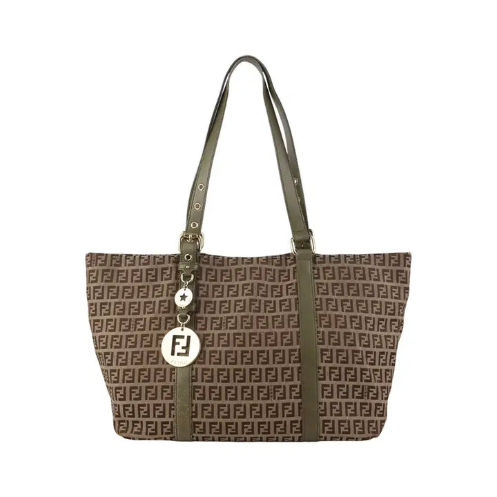 [BUNJANG] Fendi 8BH215 Gold Coin FF Fabric Zippy Shopper Bag / 펜디 8BH215 금장 코인 FF 패브릭 지피 쇼퍼백37106K-3