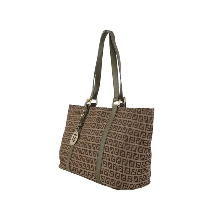 [BUNJANG] Fendi 8BH215 Gold Coin FF Fabric Zippy Shopper Bag / 펜디 8BH215 금장 코인 FF 패브릭 지피 쇼퍼백37106K-3