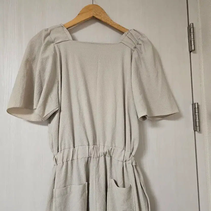 [BUNJANG] Naning9 Square Neck Wide Jumpsuit / 난닝9 스퀘어넥  와이드 찰랑 점프수트( 55-77)