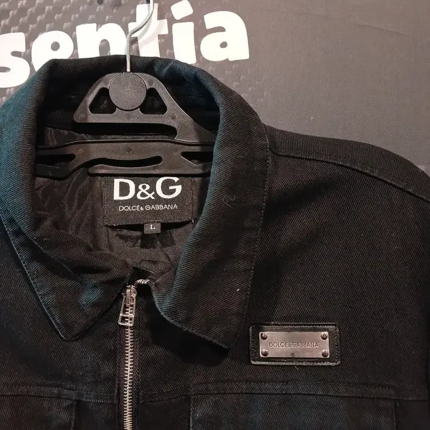 [BUNJANG] Dolce &amp; Gabbana Black Denim Jacket / Dolce &amp; Gabbana 블랙 데님 자켓