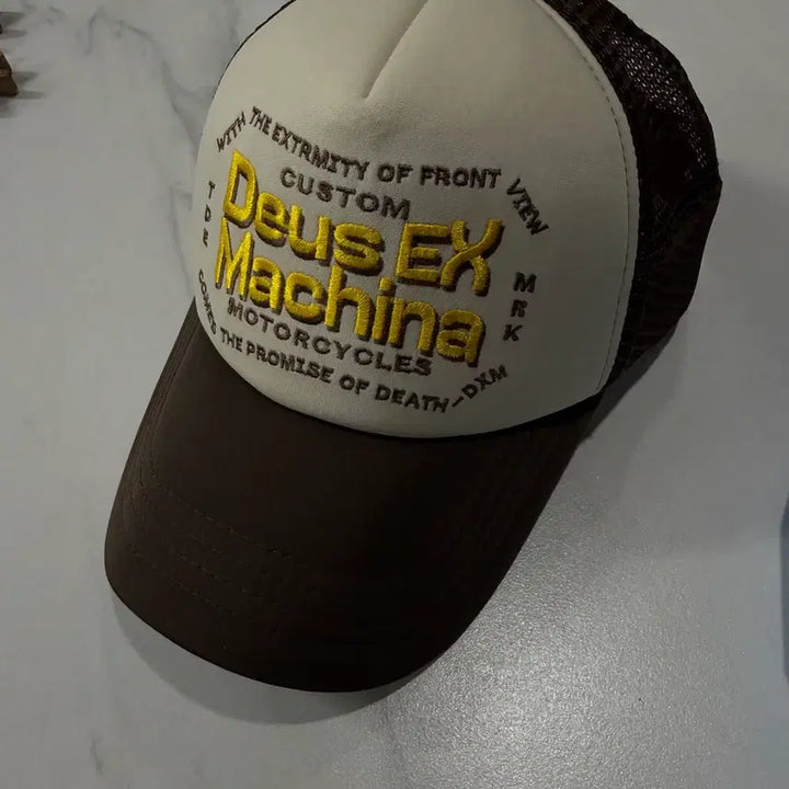 [BUNJANG] Deus Ex Machina Extremity Trucker Hat Brown Combo / 데우스 모자 엑스 마키나 익스트리미티 트러커 브라운 콤보