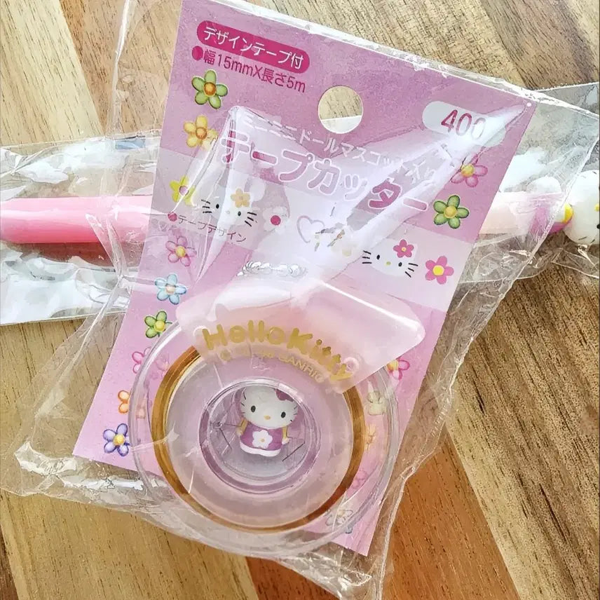[BUNJANG] Sanrio Hello Kitty Tape Cutter / 헬로키티 테이프, 카오하나 키티 테이프 커터, 키티 테이프커터