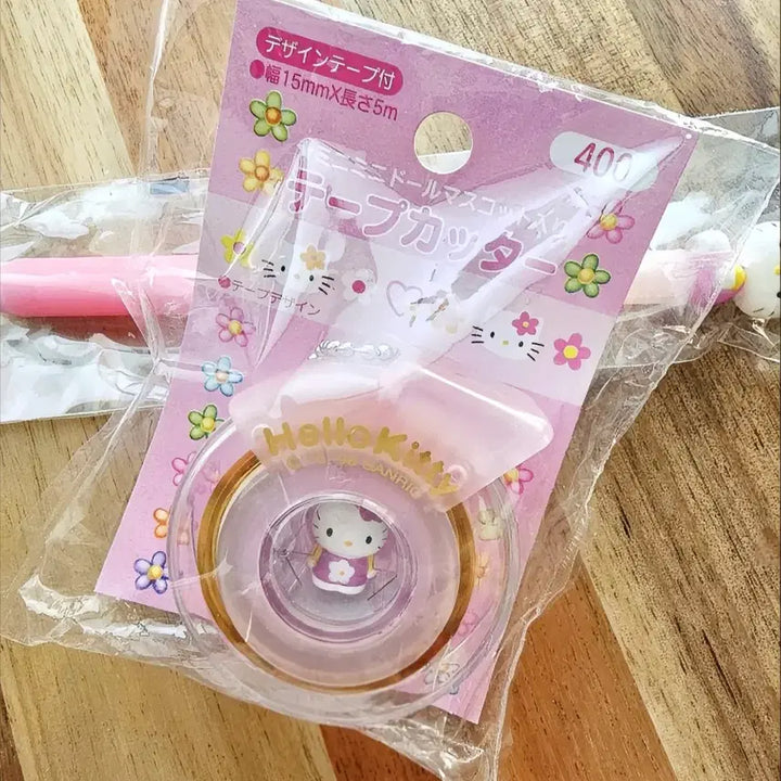 [BUNJANG] Sanrio Hello Kitty Tape Cutter / 헬로키티 테이프, 카오하나 키티 테이프 커터, 키티 테이프커터