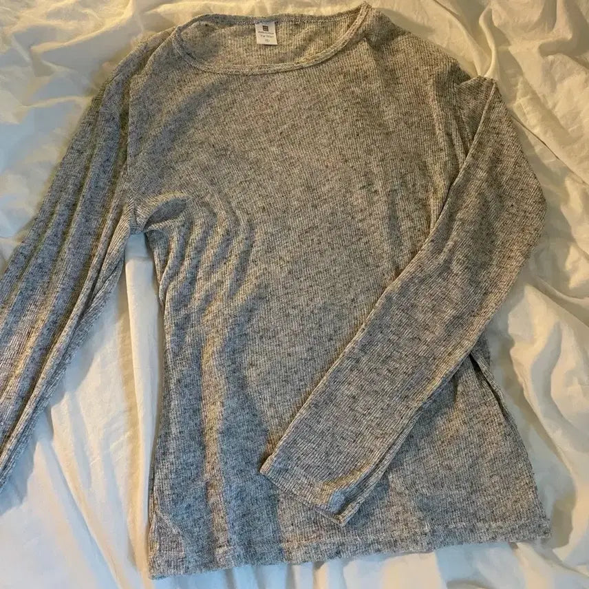 [BUNJANG] Gray Summer Long Sleeve T-Shirt M / 회색 여름 롱슬리브