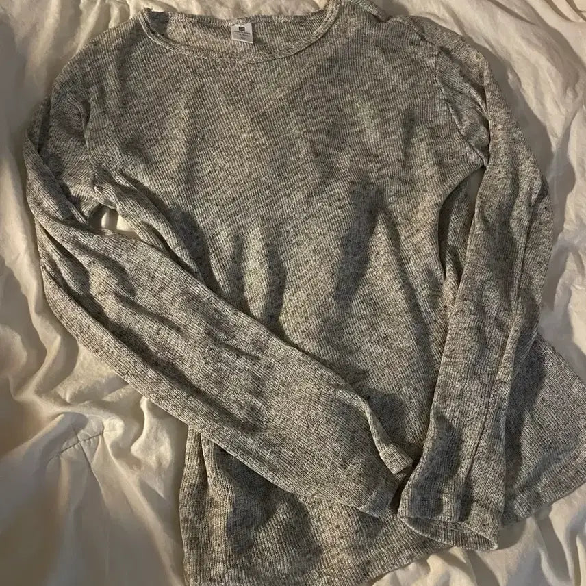 [BUNJANG] Gray Summer Long Sleeve T-Shirt M / 회색 여름 롱슬리브