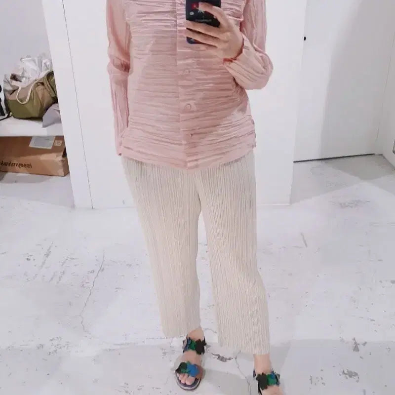 [BUNJANG] Issey Miyake Heart Long Sleeve Shirt / 이세이미야케 하트 긴팔 셔츠~