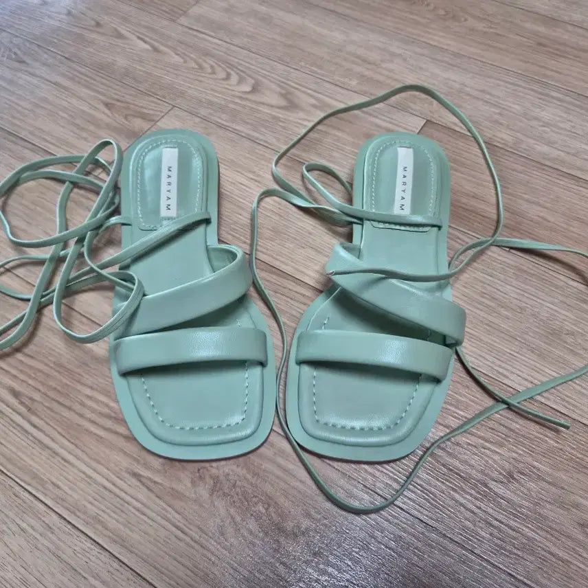 [BUNJANG] MARYAM Mint Strap Sandals / MARYAM 샌들 민트 스트랩 슈즈