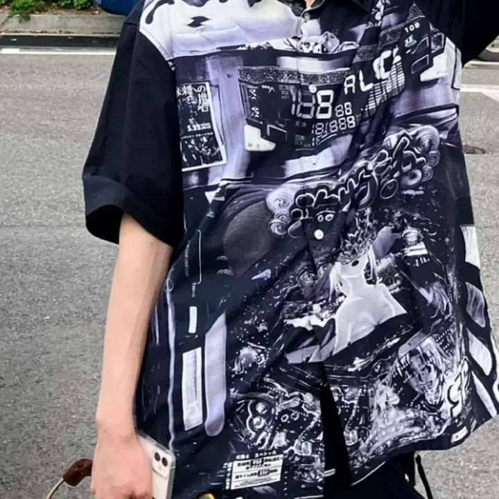 [BUNJANG] Palace Pachinko Short Sleeve Shirt Black / 팔라스 파친코 반팔 셔츠 블랙