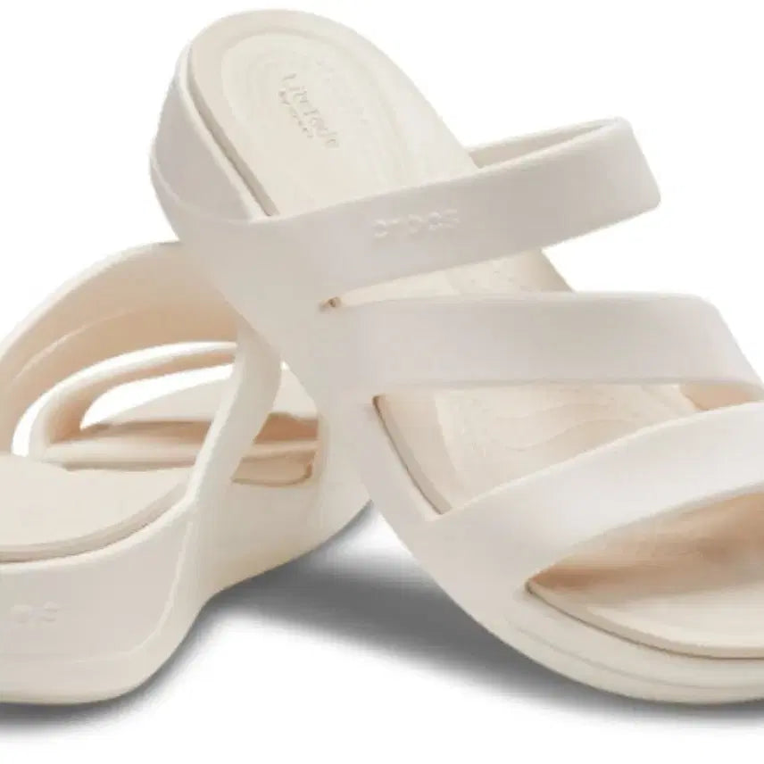[BUNJANG] Crocs Boka Strappy Wedge Slippers W7 (240) / 크록스 보카 스트래피 웨지 슬리퍼 240 w7