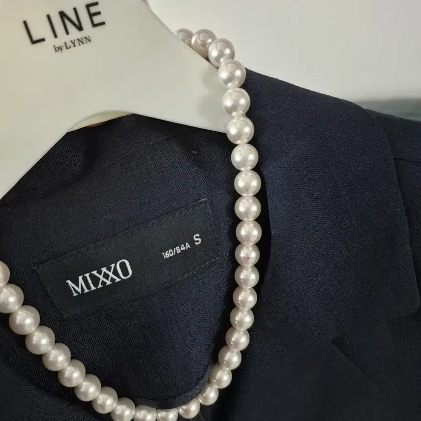 [BUNJANG] MIXXO Navy Short Sleeve Jacket Size S / MIXXO 미쏘 네이비 반팔 자켓 S 미착용