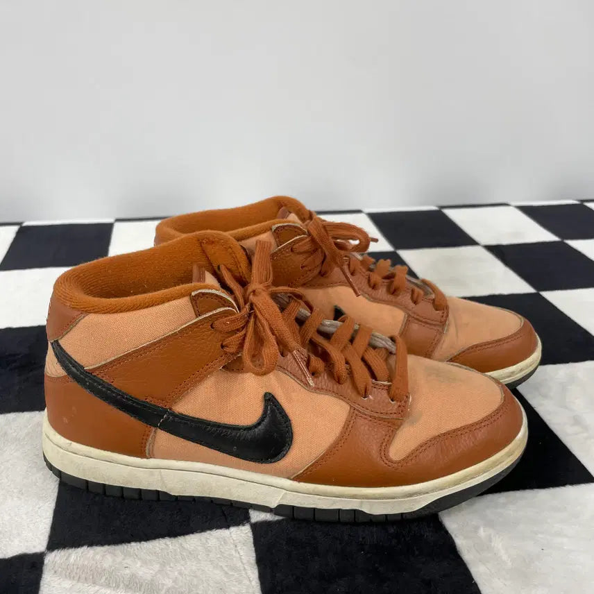 [BUNJANG] Nike Dunk Mid Amber Brown Dark Russet (250mm) / 507) 나이키 덩크 미드 앰버 브라운 다크러셋 250mm