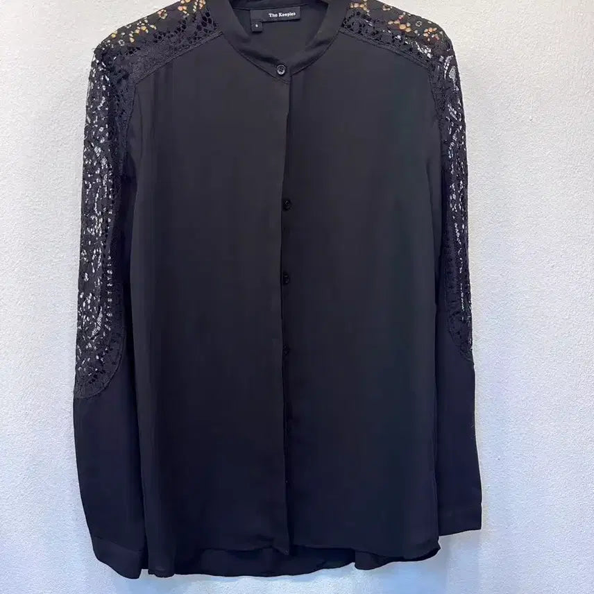 [BUNJANG] Thekoops Black Lace Blouse Size S / 더쿱스 블랙 레이스 블라우스 S 팝니다