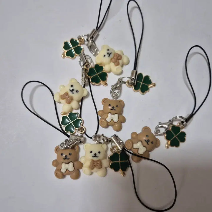 [BUNJANG] Lucky Bear Keychain Set / 2개셋트)행운의 곰돌이 키링