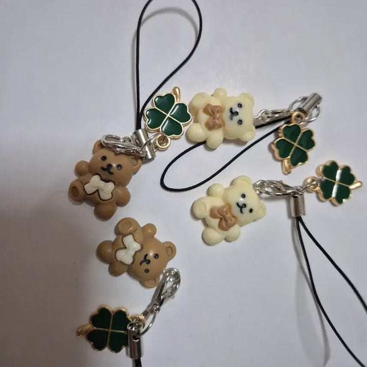 [BUNJANG] Lucky Bear Keychain Set / 2개셋트)행운의 곰돌이 키링
