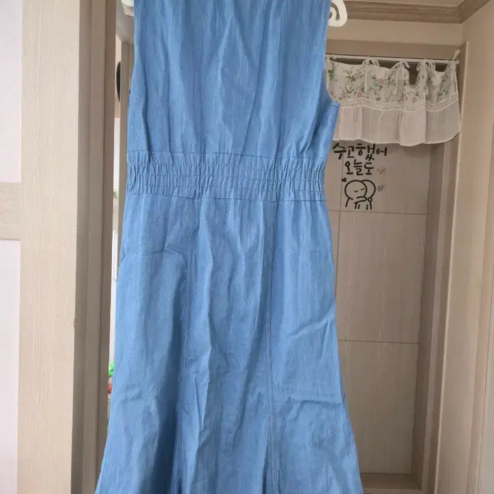[BUNJANG] Light Blue Denim Long Dress / 여름 청 데님  롱 원피스