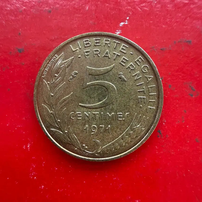[BUNJANG] 1971 France 5 Francs Coin / 1971 프랑스 5상팀 동전 M2344