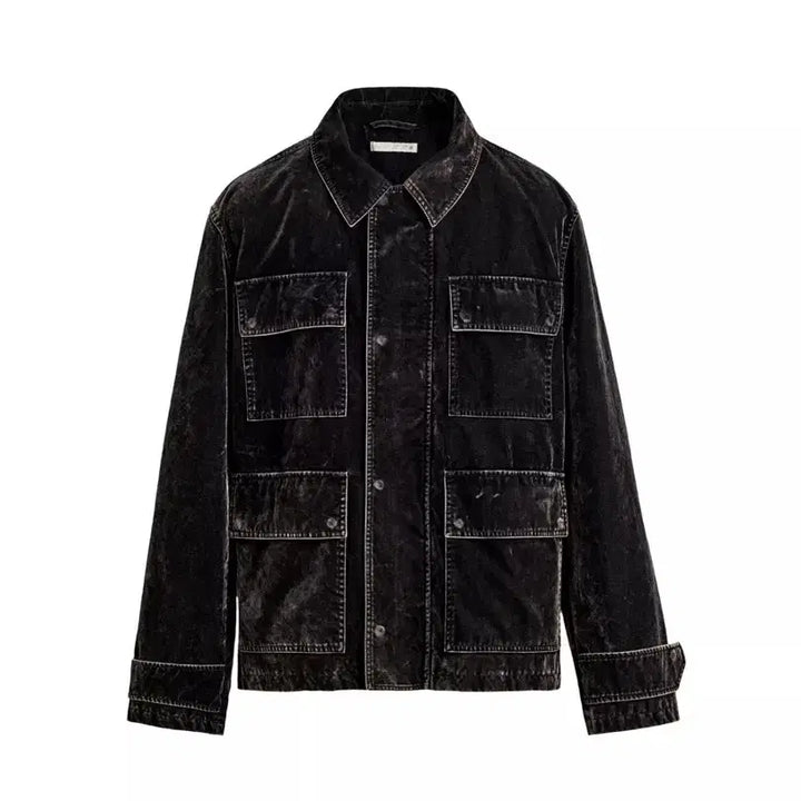 [BUNJANG] Zara Flocked Velvet Jumper XL / 자라 플록벨벳점퍼 XL