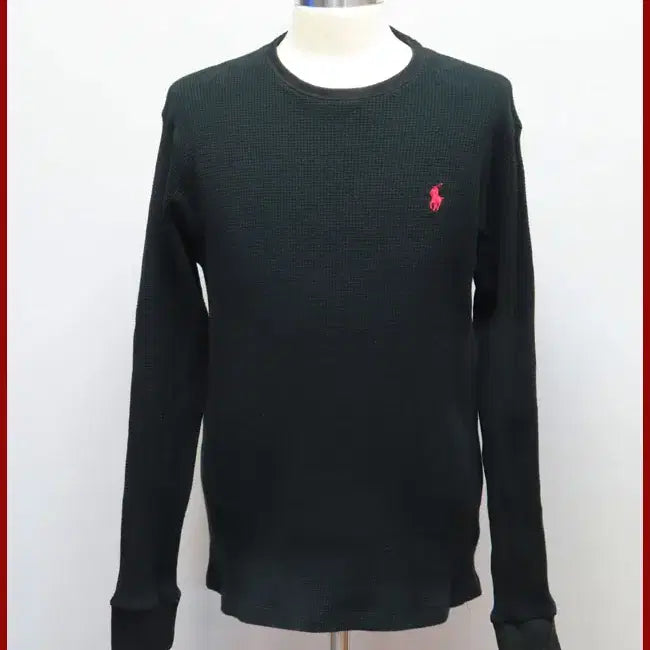 [BUNJANG] Polo Ralph Lauren Black Round Neck Knit Sweater Size 100 / 폴로/검정색 라운드넥니트/100사이즈/따봉구제(G-3)