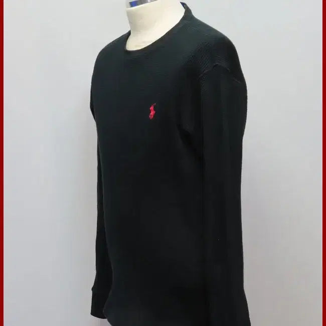 [BUNJANG] Polo Ralph Lauren Black Round Neck Knit Sweater Size 100 / 폴로/검정색 라운드넥니트/100사이즈/따봉구제(G-3)