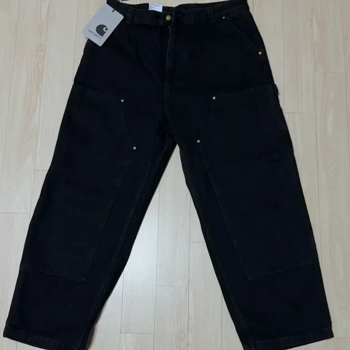 [BUNJANG] Carhartt WIP Double Knee Pants Black / [L]칼하트 wip 더블 니 팬츠 블랙
