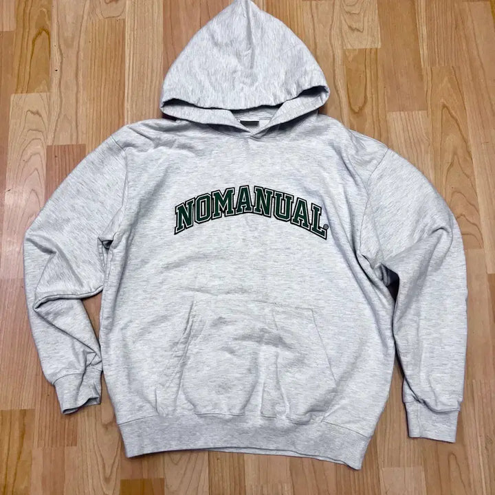 [BUNJANG] No Manual Grey Oversized Hoodie (Size S) / (S) 노메뉴얼 후드 그레이 오버사이즈
