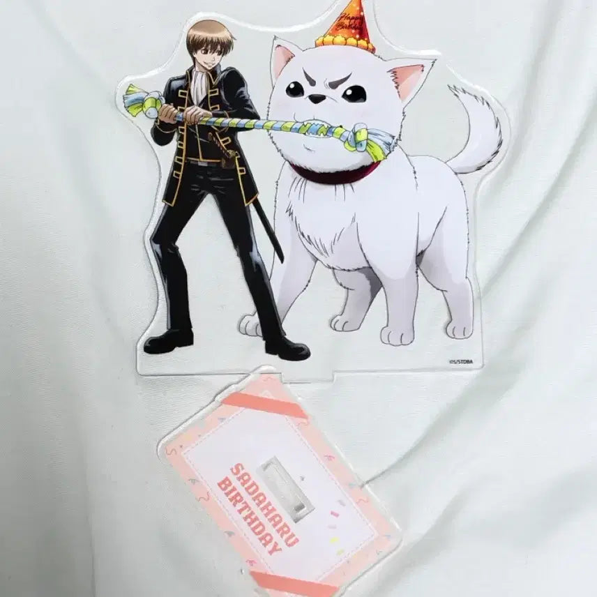[BUNJANG] Gintama Sadaharu Birthday Acrylic Stand (Opened) / 은혼 사다하루 생일 아크릴 소고 단순개봉