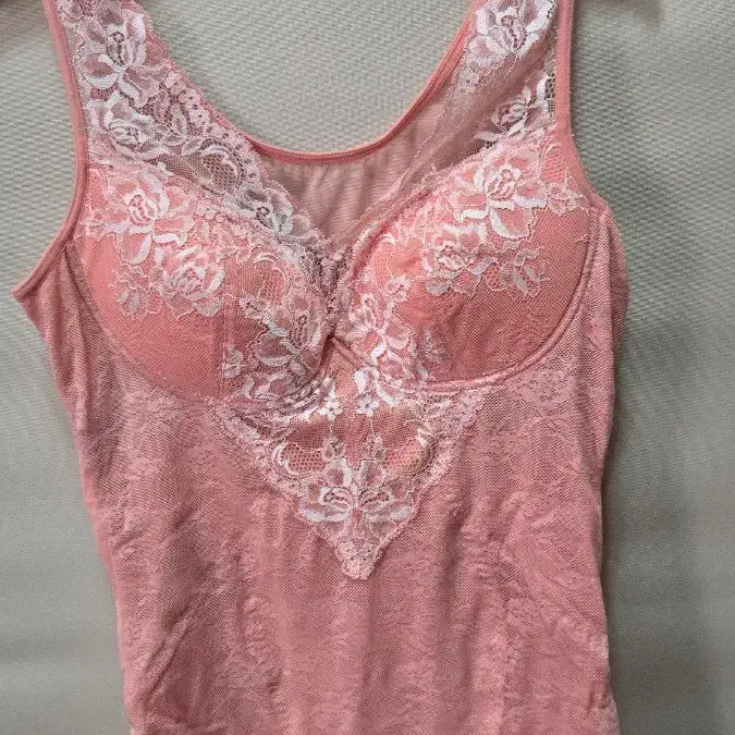 [BUNJANG] Pink Lace Bodysuit L / 바디수트 L