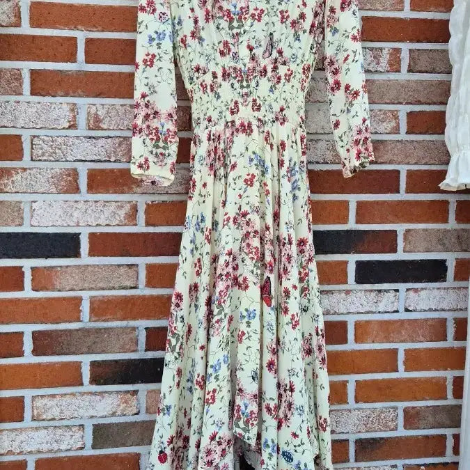 [BUNJANG] Maje Reine Floral Print Crepe Dress / 마쥬 레이네 플로랄 프린트 크레이프 드레스
