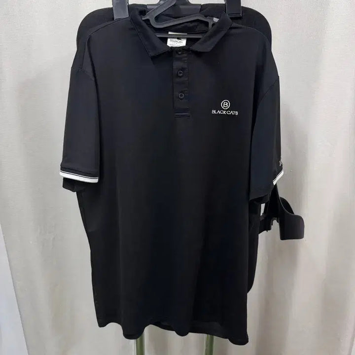 [BUNJANG] Blackcats Kara Short Sleeve T-Shirt / [정품/105] 블랙캣츠 카라 반팔티   AA