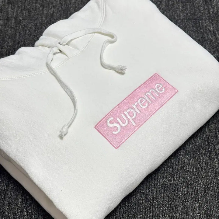 [BUNJANG] Supreme Box Logo Hoodie Sweatshirt White/Pink XL / [XL]슈프림 박스로고 후드 스웨트셔츠 화이트핑크