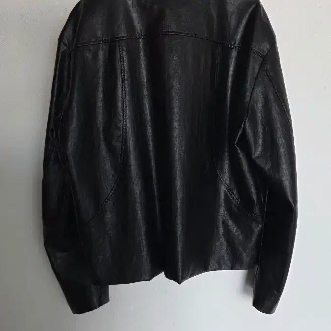 [BUNJANG] LEMARD Black Vegan Leather Jacket / LEMARD 블랙 비건레더 자켓