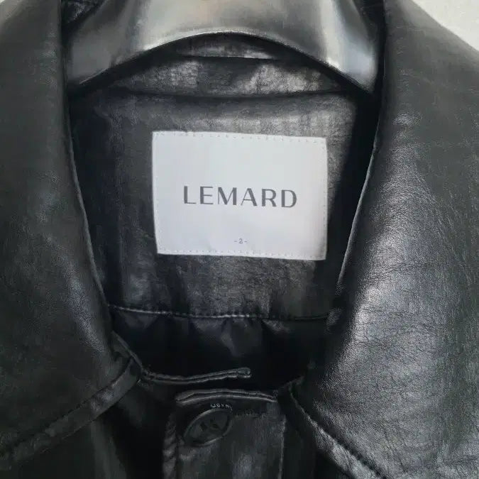 [BUNJANG] LEMARD Black Vegan Leather Jacket / LEMARD 블랙 비건레더 자켓
