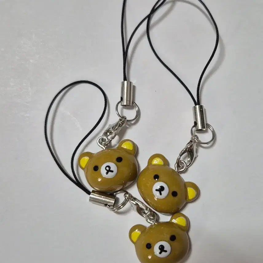 [BUNJANG] Rilakkuma Face Bear Keychain / 리락쿠마 얼굴 곰돌이 키링