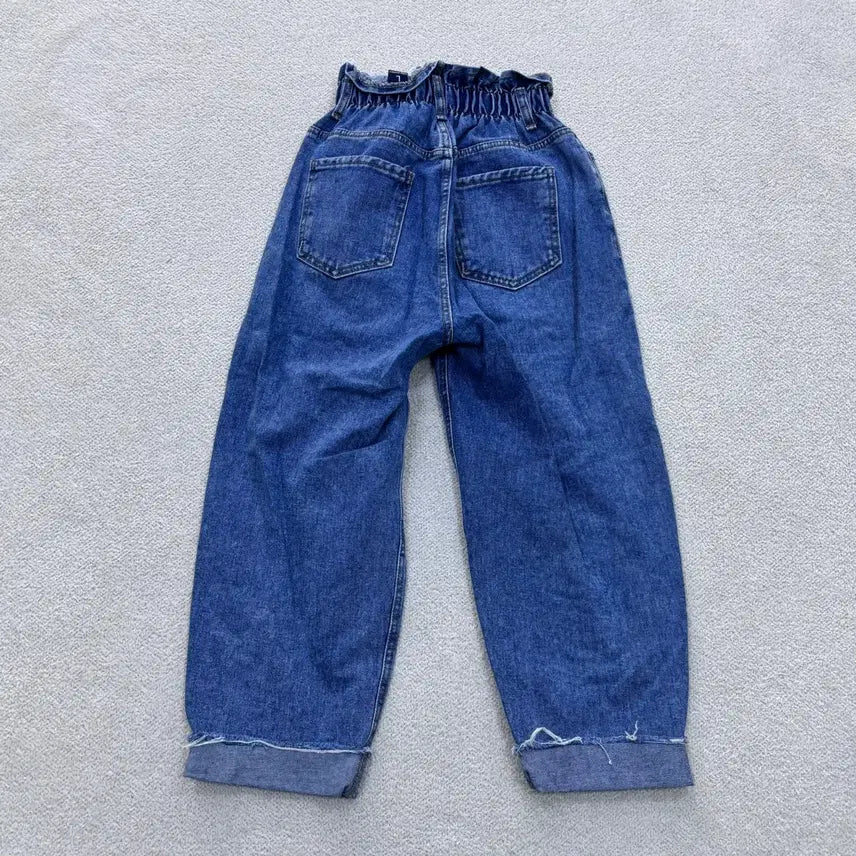 [BUNJANG] L Vintage Bending Balloon Fit Denim Pants / L 빈티지 밴딩 벌룬핏 데님 팬츠 0430E