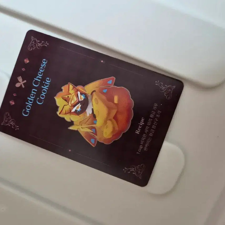 [BUNJANG] Cookierun Kingdom Recipe Card - Gold Cheese Cookie / 쿠키런 킹덤 쿠킹덤 레시피 카드 골드치즈 쿠키