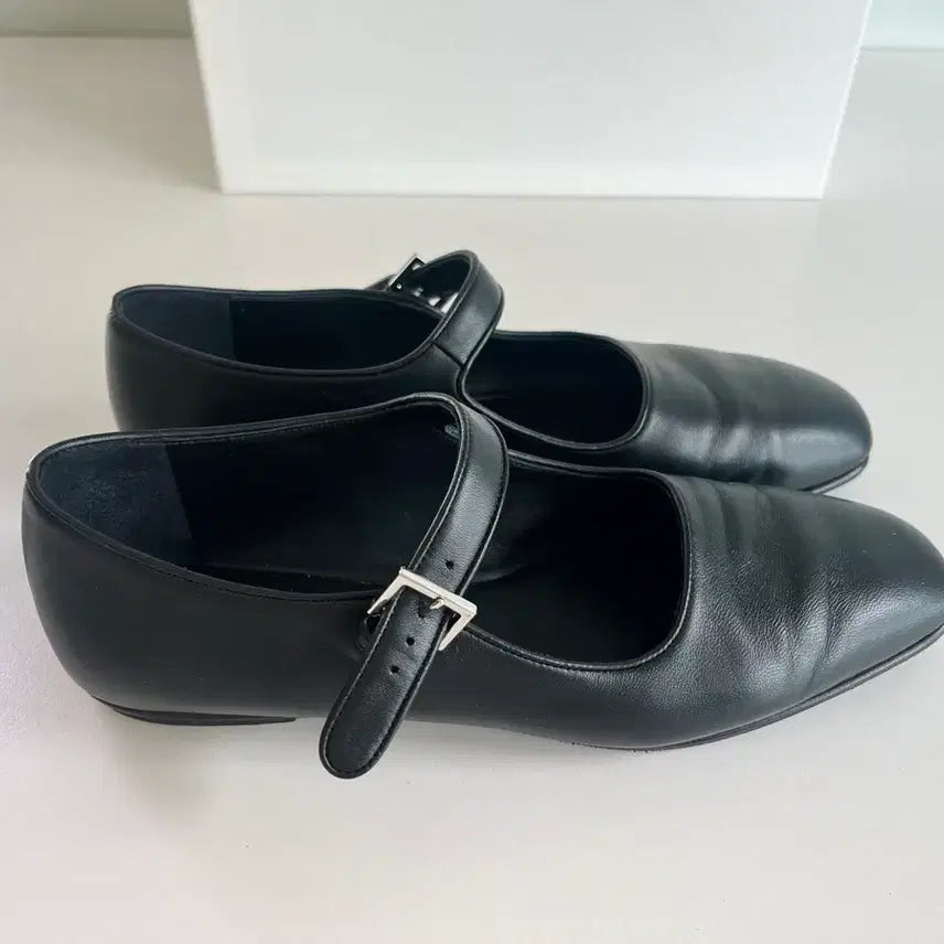 [BUNJANG] The Row Ava Mary Jane Flats Black Leather Size 37 / The Row Ava 더로우 아바 메리제인 플랫슈즈