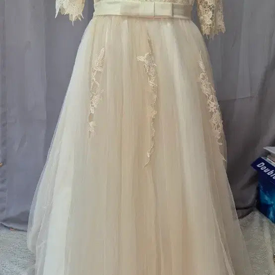 [BUNJANG] Lace Tutu Dress Ivory M / 레이스 튜튜 드레스 아이보리M