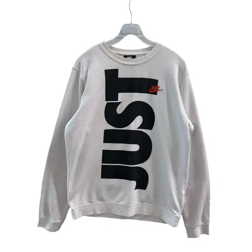 [BUNJANG] Nike White Sweatshirt / [M] 나이키 화이트 맨투맨