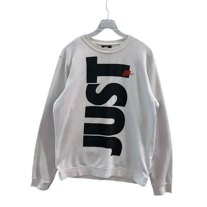 [BUNJANG] Nike White Sweatshirt / [M] 나이키 화이트 맨투맨