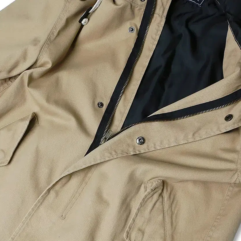 [BUNJANG] Nano Universe Beige Cotton Fish-Tail Long Jacket / 나노 유니버스 [Nano Universe] 베이지 코튼 피쉬테일 롱자켓