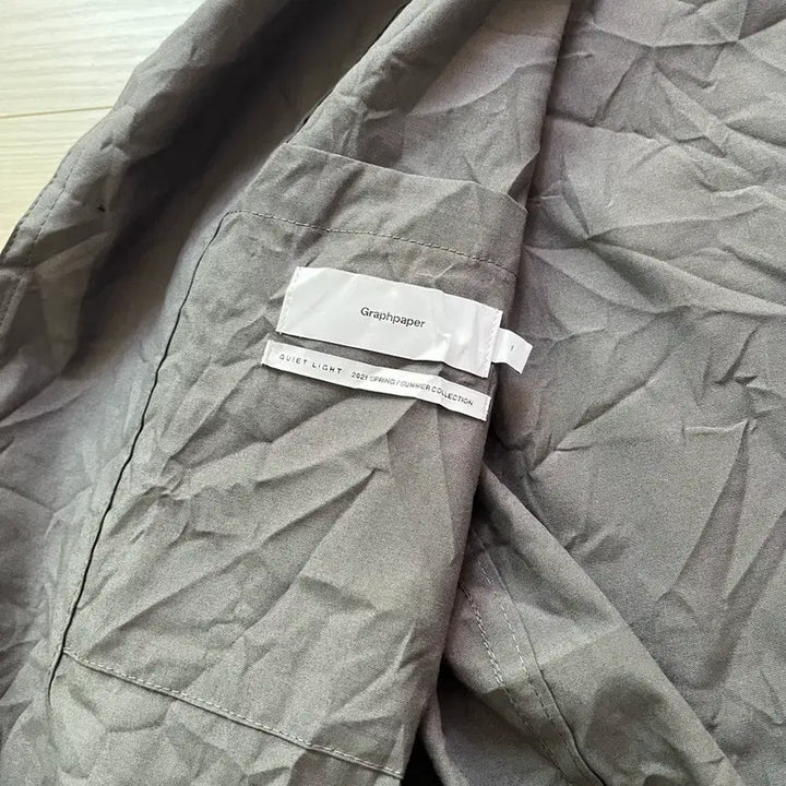 [BUNJANG] Graphpaper Wrinkled Setup Grey / 그라프페이퍼 링클드 셋업