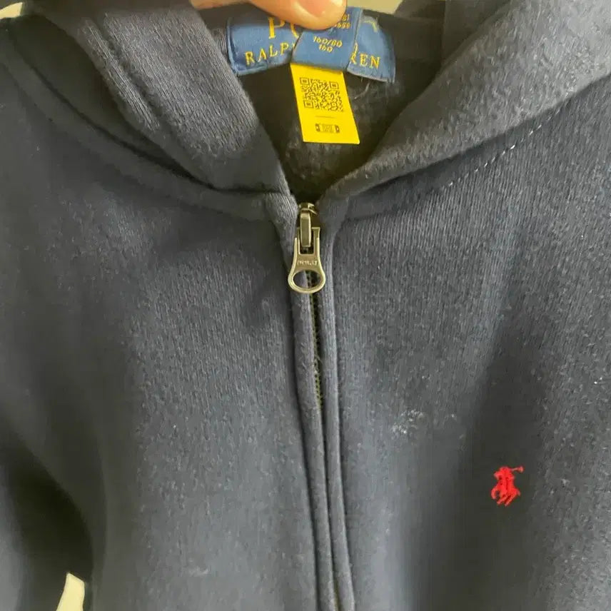 [BUNJANG] Polo Ralph Lauren Navy Hooded Zip-Up Jacket / 폴로 랄프로렌 네이비 후드집업