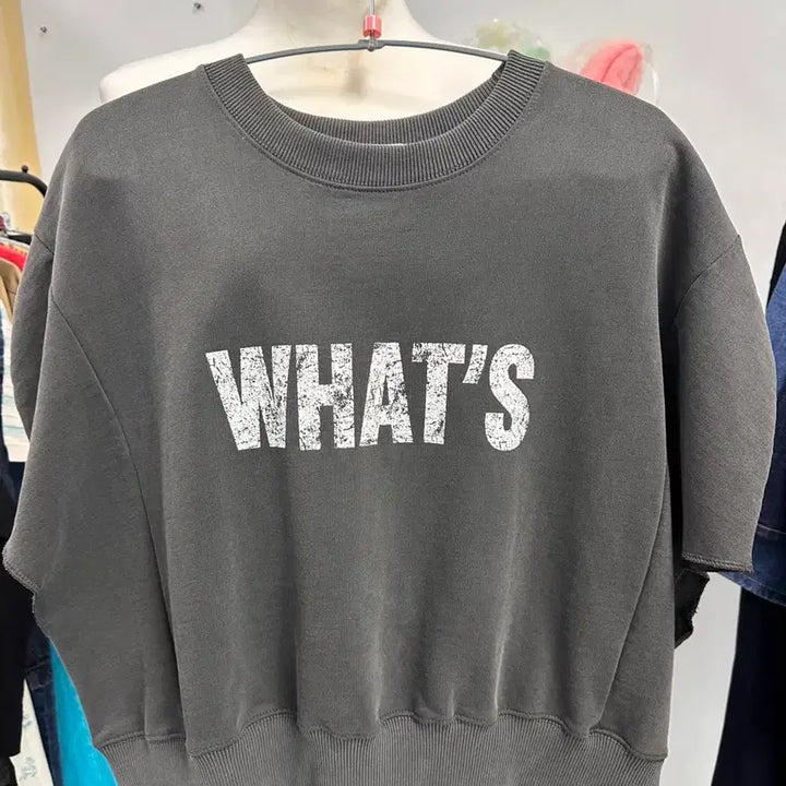[BUNJANG] Gray Vintage Printing Sweatshirt / 그레이 빈티지 프린팅 맨투맨