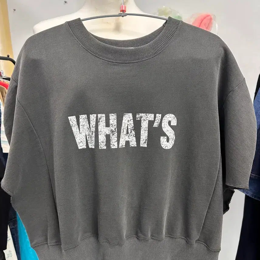 [BUNJANG] Gray Vintage Printing Sweatshirt / 그레이 빈티지 프린팅 맨투맨