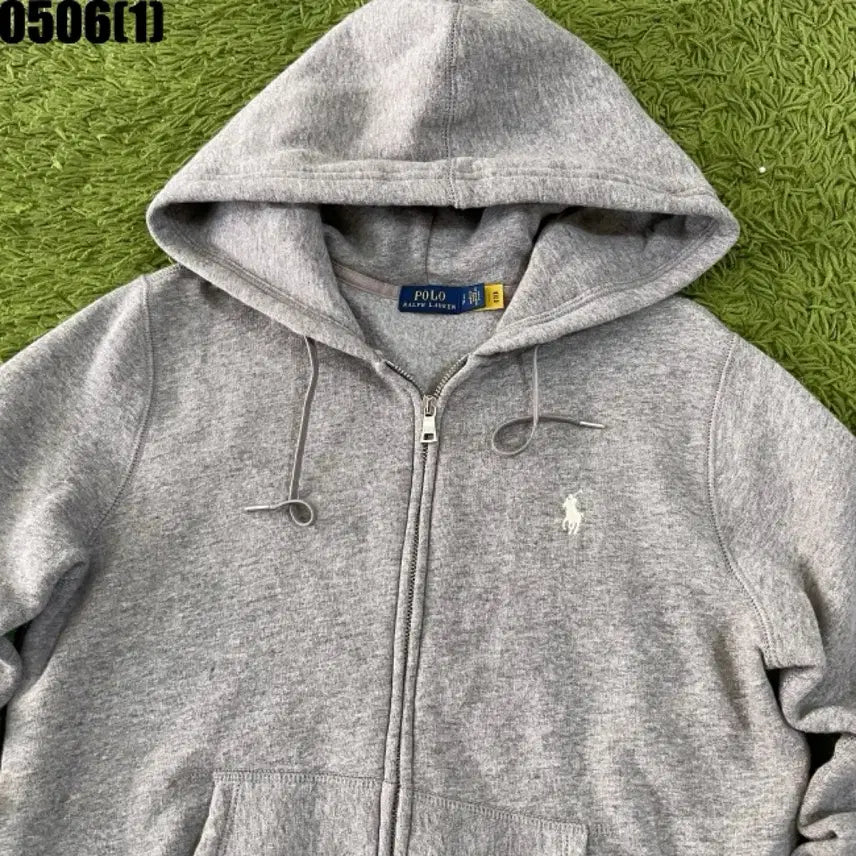 [BUNJANG] Polo Ralph Lauren Grey Hoodie Zip-up / 폴로 랄프로렌 그레이 후드집업