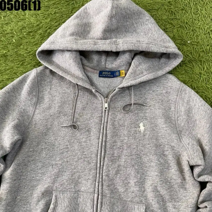 [BUNJANG] Polo Ralph Lauren Grey Hoodie Zip-up / 폴로 랄프로렌 그레이 후드집업